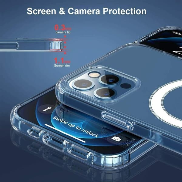 Stöttåligt MagSafe Skal iPhone 11 Pro - Transparent