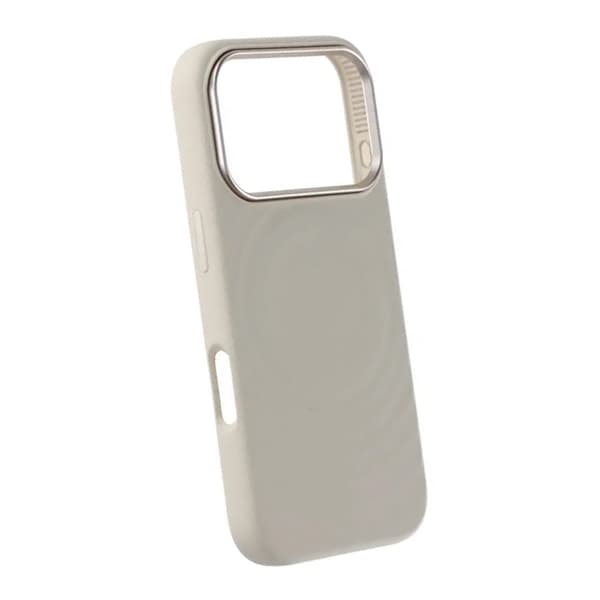 Cream wave liquid silicone Case For iPhone 17 Pro Milky White