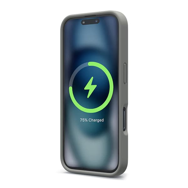 iPhone 16 Pro Mobilcover Silikone Magnet Rvelon - Grå