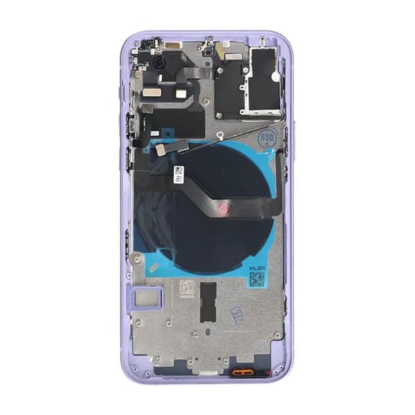 iPhone 12 Bagcover Komplet OEM Lilla Med Smådele