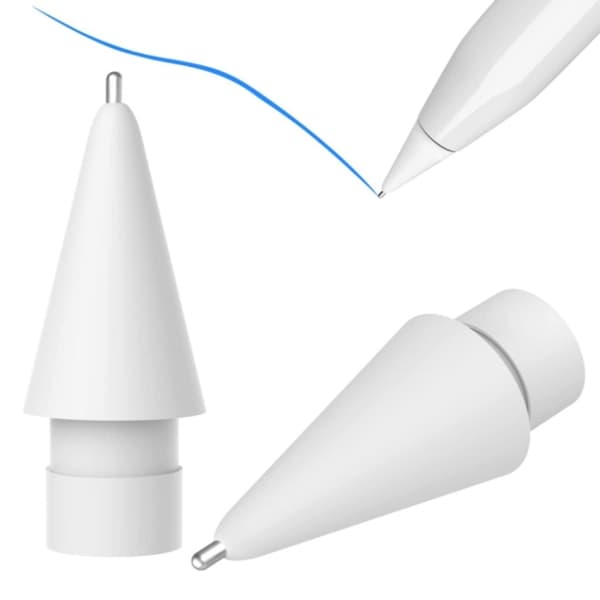 Pennspets för Apple Pen 1 & 2 - Vit