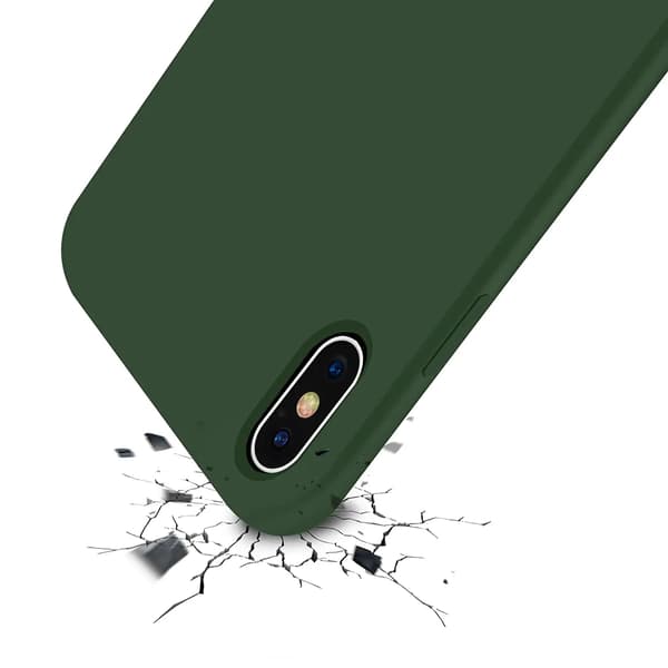 iPhone X/XS Silikonskal Rvelon - Grön