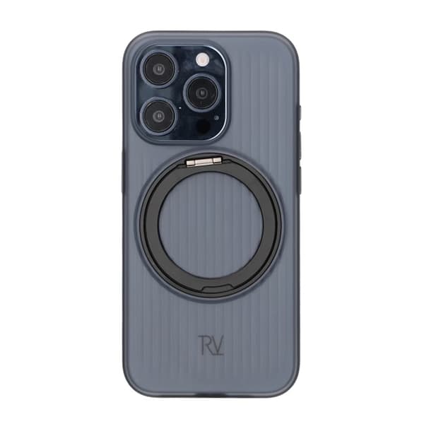 iPhone 15 Pro Rvelon Skal Roterande Magnet Stativ - Svart