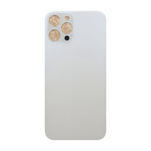 iPhone 12 Pro Baksida Glas med självhäftande tejp - Vit