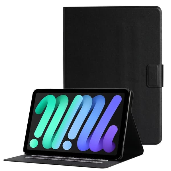 iPad Mini 6 2021 / Mini A17 Pro 2024 Suojakotelo korttipaikoilla - Musta