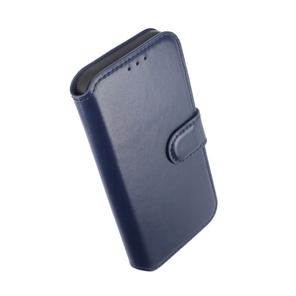iPhone 15 Pro Plånboksfodral Läder Rvelon - Blå