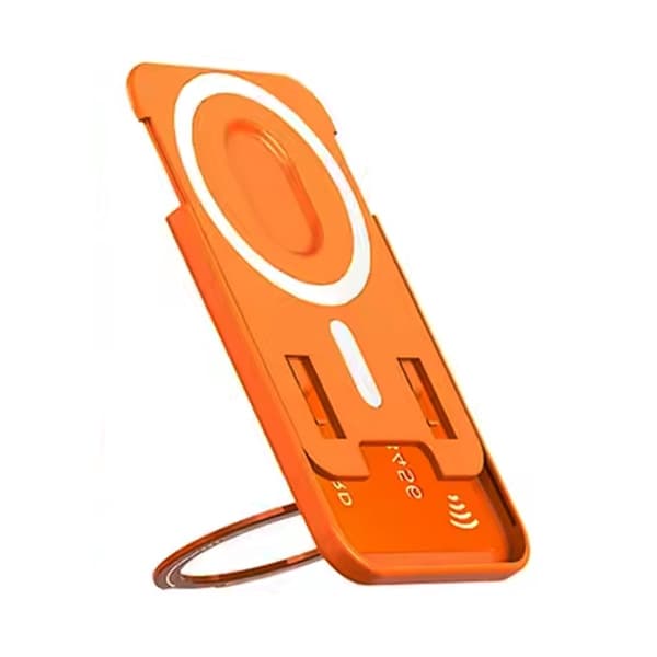 MagSafe korthållare med roterande Ringstativ - Orange