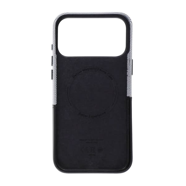 Dual-Tone Læder Kortholder Magnetisk Telefoncover Til iPhone 17 Pro Max/18 Pro Max Sort