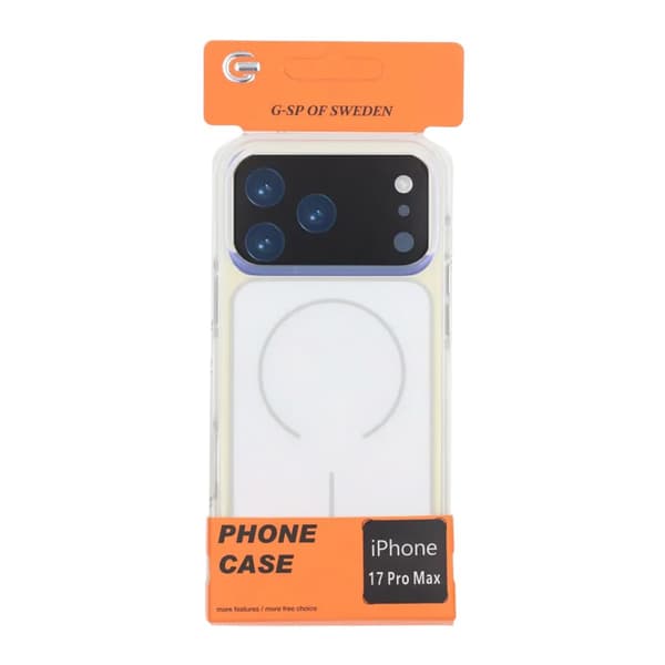 Aurora original colo Magnetisk Case til iPhone 17 Pro Max Hvid