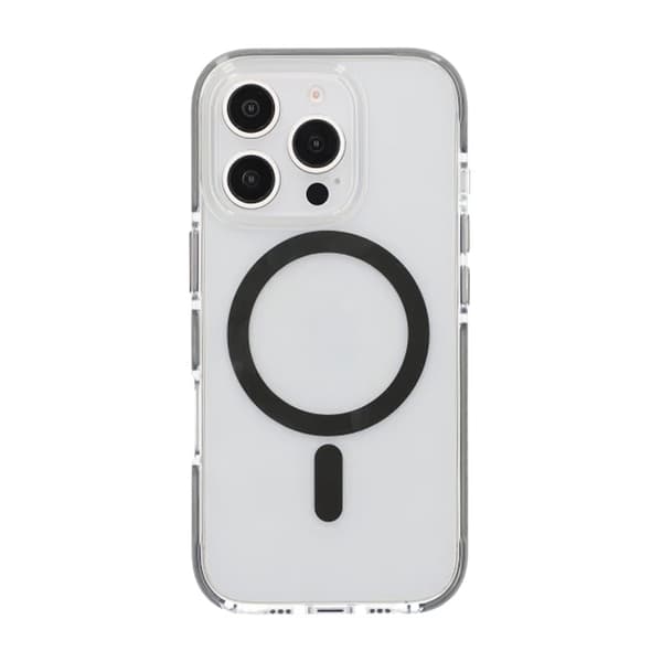 iPhone 16 Pro Mobilcover Magnet Dobbeltbeskyttelse - Grå