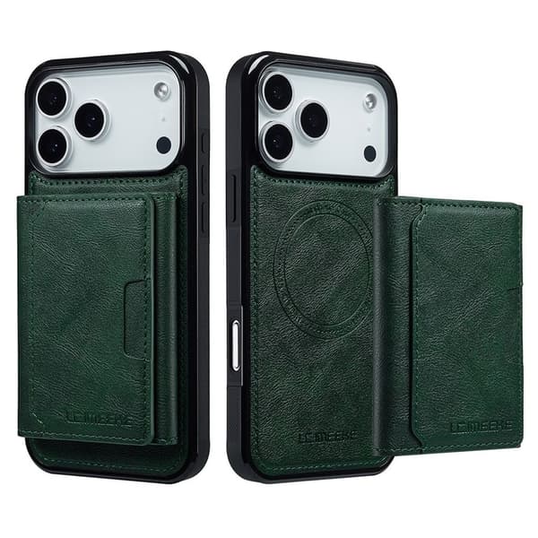 LC.IMEEKE iPhone 17 Pro Max MagSafe Etui med pung - Grøn