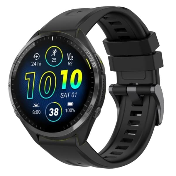 Garmin Forerunner 965 / 955 / 945 / 935 silikoninen kellon ranneke - Musta
