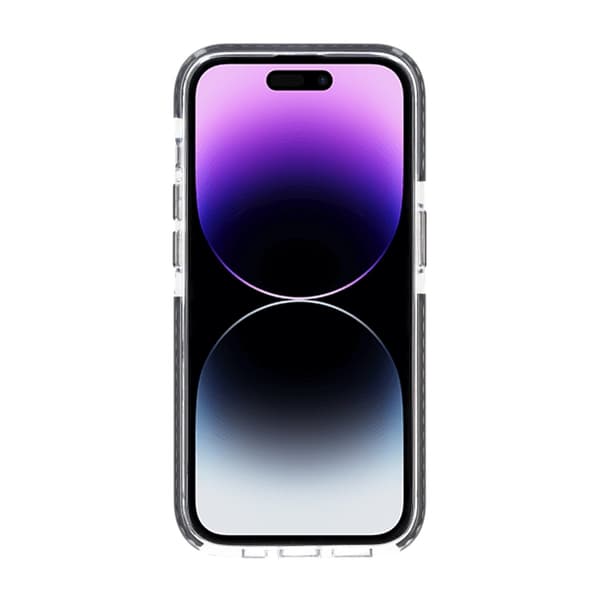 Mønstret TPU-cover til iPhone 14 Pro med MagSafe - Sort
