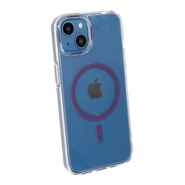 iPhone 15 Stöttålig Mobilskal med Magsafe - Lila
