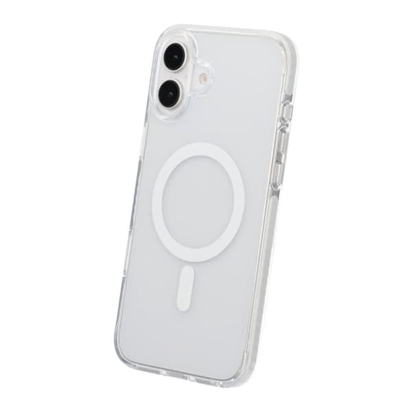 iPhone 16 Plus Mobilskal Magnet Dobbeltbeskyttelse - Hvid
