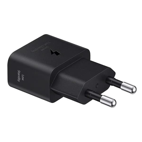 Samsung 25W USB-C GaN-virtalähde kaapelilla - Musta