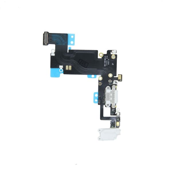 iPhone 6S Plus opladerstik flekskabel - Hvid OEM