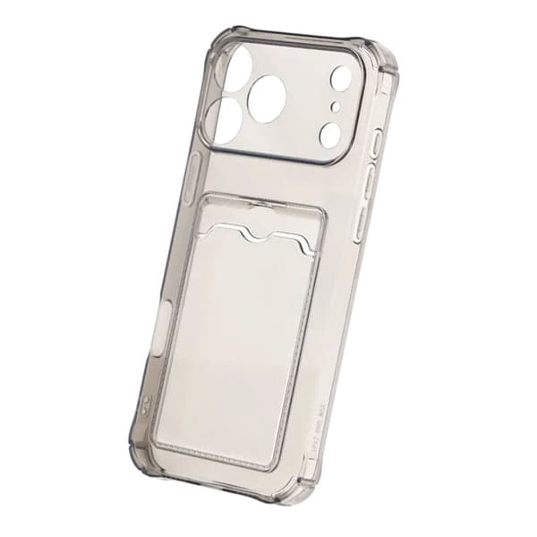 Stødsikkert etui med kortholder iPhone 17 Pro Max Sort
