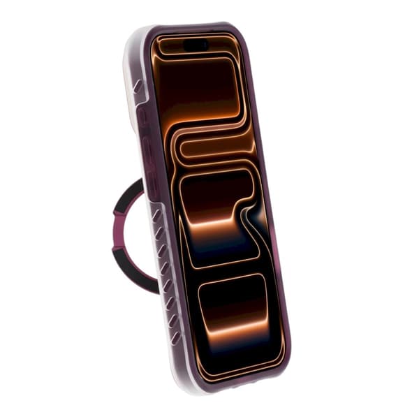 Mat Mobilcover med ringstativ til iPhone 17 Pro og 18 Pro - Lilla