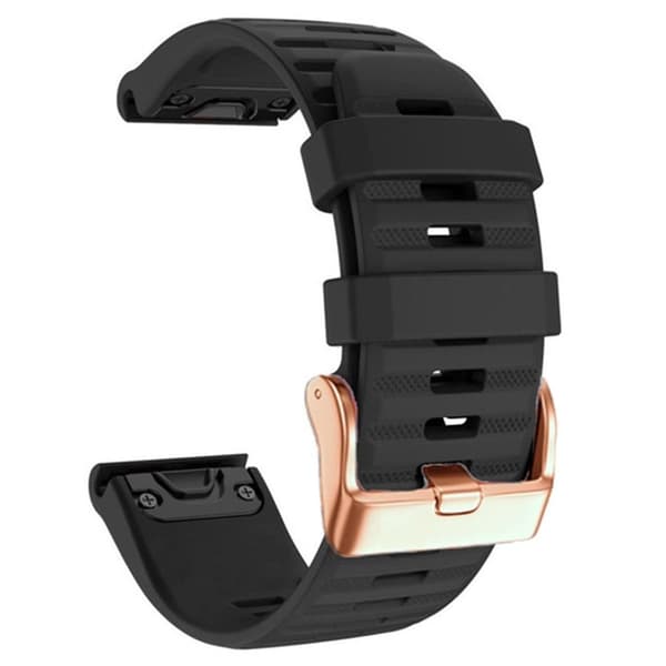 Garmin Fenix ​​​​7S/6S/5S/Instinct 2S osv. Silikone Urrem - Sort