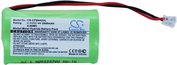 Batteri til Universal AA x 2 osv.