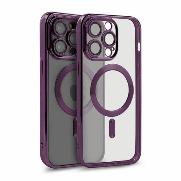 Ylellinen puhelinkotelo Magsafe iPhone 15 Pro Max - Violetti