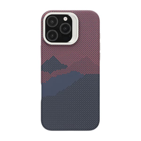 Cover med Magsafe og stander til iPhone 16 Pro Max - Mountain Red