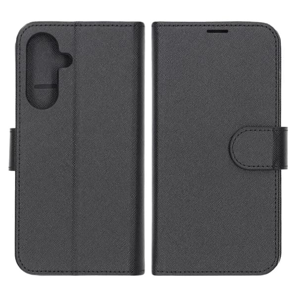 Flip Stand Læder Wallet Case Til Samsung A56 Sort
