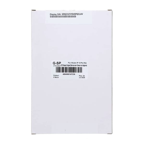iPhone 13 Pro Max LCD-skærm Original (Service ny+ Sensor kør diagnose)