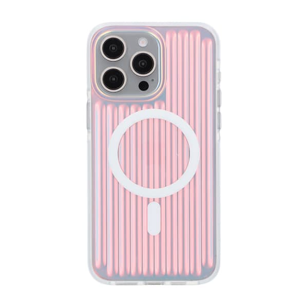 Model reflekterende farve Magnetisk etui til iPhone 15 Pro Max Rød
