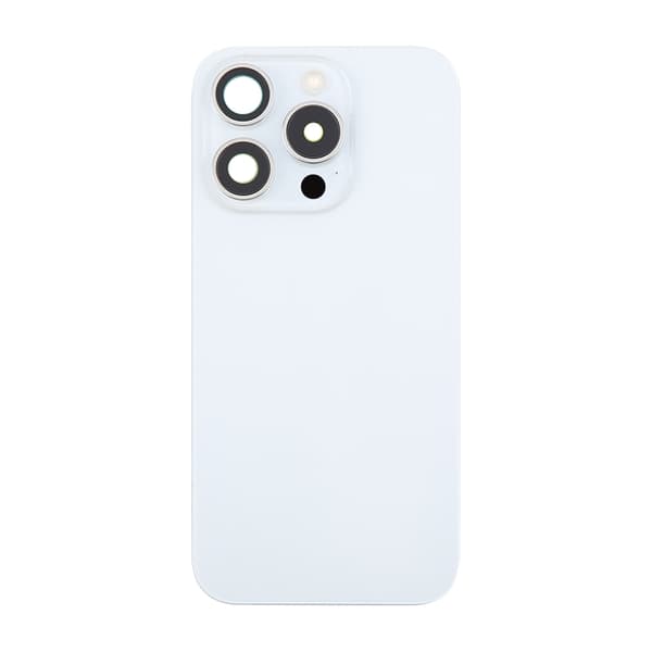 iPhone 16 Pro Max Bagglas Komplet OEM - Hvid Titanium