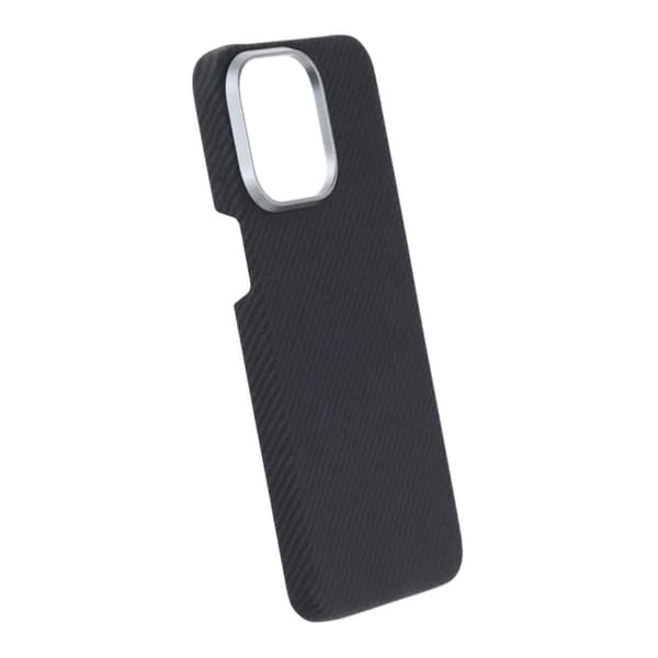 Kevlar Magsafe cover til iPhone 15 Pro Max - Sort med striber