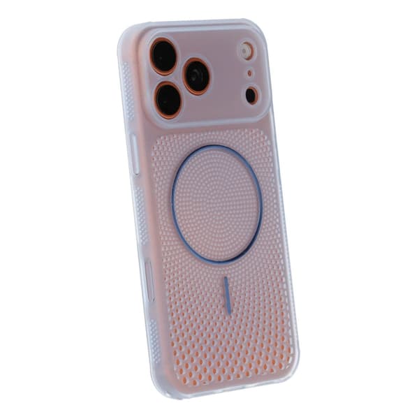 Magnetisk Mesh Kølende Telefoncover til iPhone 17 Pro Max/18 Pro Max Blå