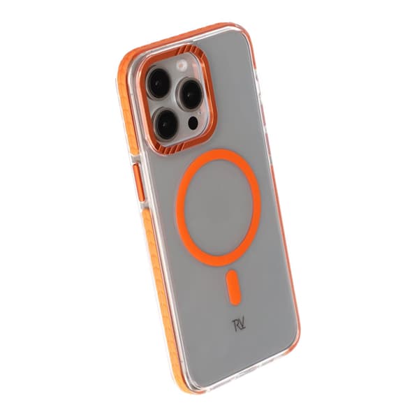 iPhone 15 Pro Max Rvelon Mobilskal Magnet Förstärkt - Orange