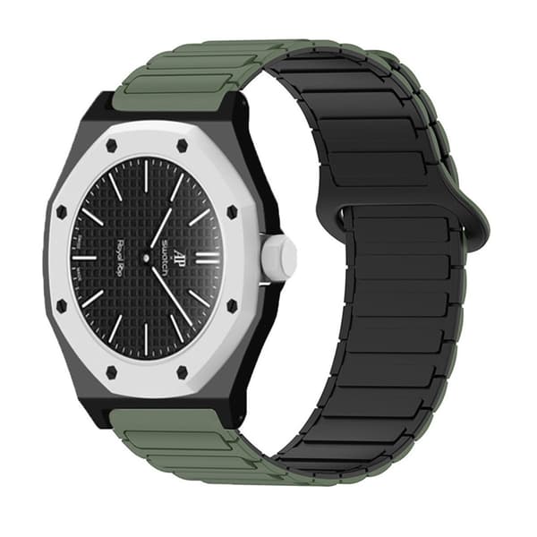 Swatch Royal Pop Silikone Urrem med Urkasse – Grøn/Sort
