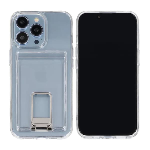 Rvelon etui kortholder og til iPhone 13 Pro - Klar