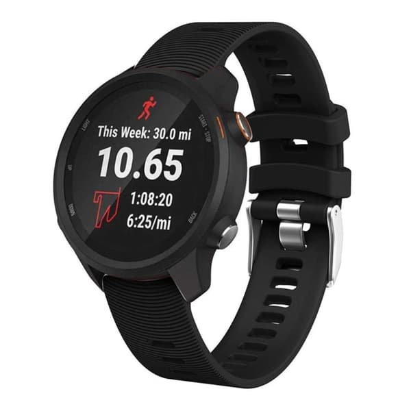 Garmin Forerunner 245 Silikone Urrem - Sort