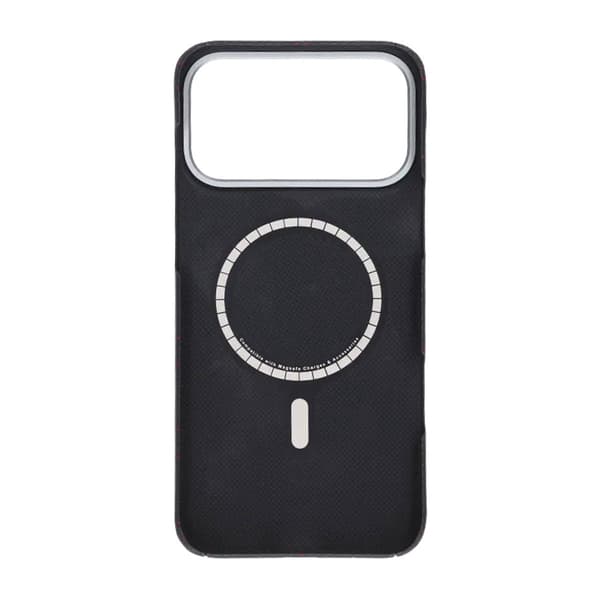 Kevlar Vævet Magnetisk Etui - iPhone 17 Pro Max Sort Tern