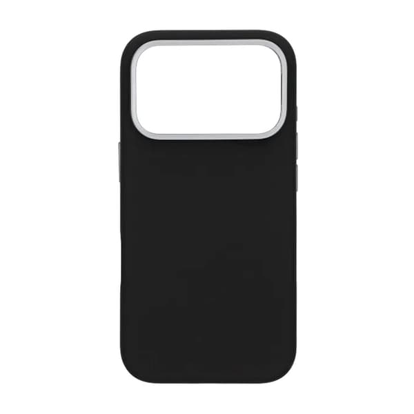 Mobilskal Silikon Magsafe och Statv iPhone 17 Pro Max - Svart