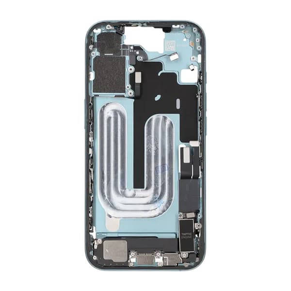 Mellemramme med smådele til iPhone 16 - Grøn OEM