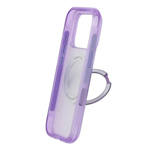 Mat MagSafe-cover med ringstativ til iPhone 17 Pro og 18 Pro - Lilla