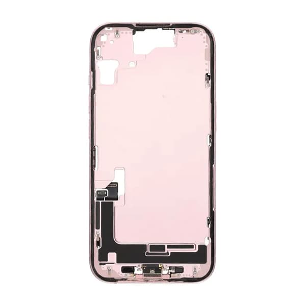 Mittenram med smådelar för iPhone 15 - Rosa OEM