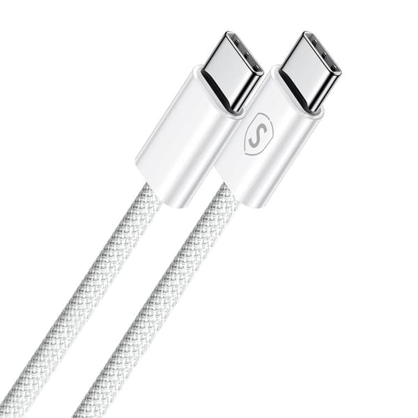 SiGN USB-C til USB-C kabel, 60W/3A, 2m - Hvid