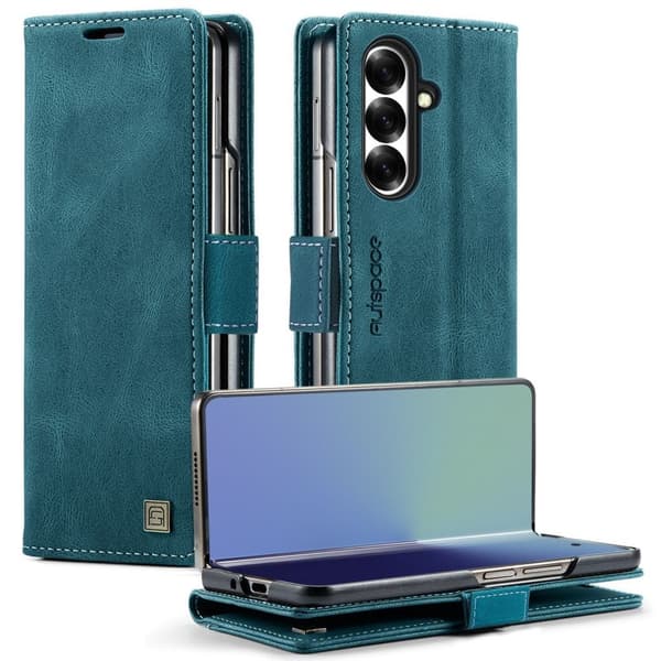 AUTSPACE Samsung Galaxy Z Fold8 Ultra Plånboksfodral RFID-blockering - Blå