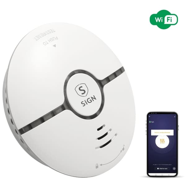 SiGN Smart WiFi Brandalarm