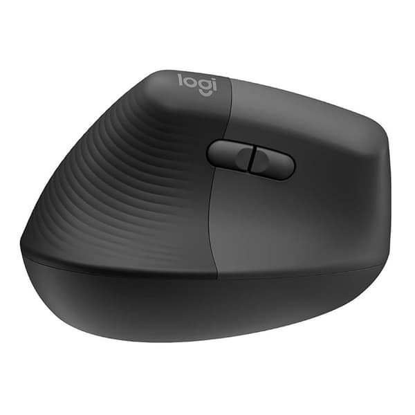 Logitech Lift for Business LeftHanded Vertical Ergonomic Wireless Mouse Bluetooth, 6 Buttons  Graphite