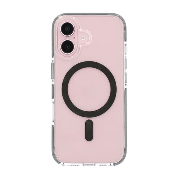 iPhone 16 Plus Mobilcover Magnet Dobbeltbeskyttelse - Grå