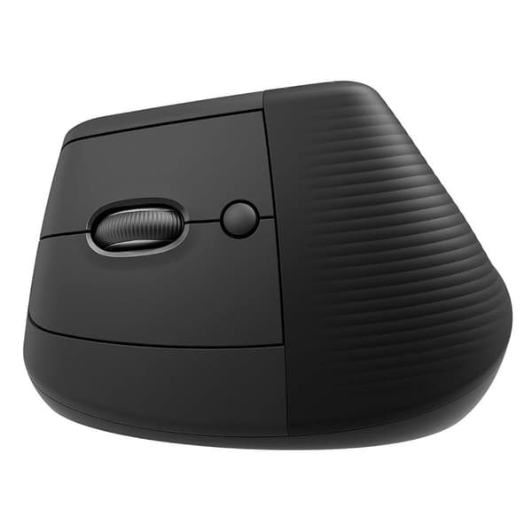 Logitech Lift for Business LeftHanded Vertical Ergonomic Wireless Mouse Bluetooth, 6 Buttons  Graphite