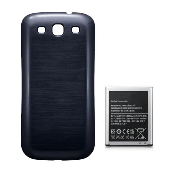 Samsung Galaxy S3 Batteri med Baksida - Blå