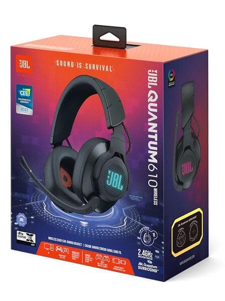 JBL Quantum 610 Wireless Over-ear - Musta - Alkuperäinen